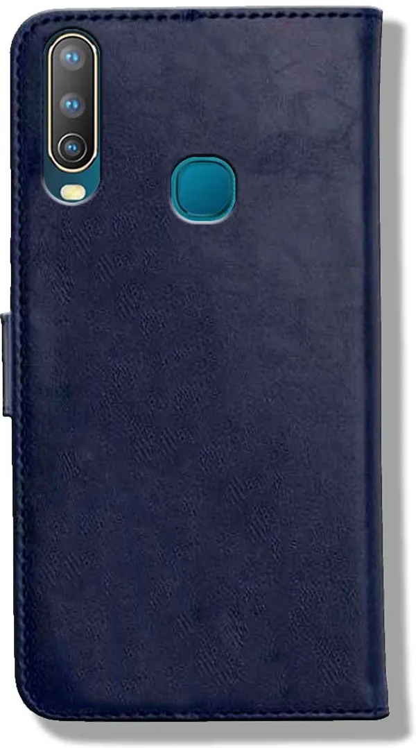 Blue_Leather_Vivo_U10_Flip_Cover