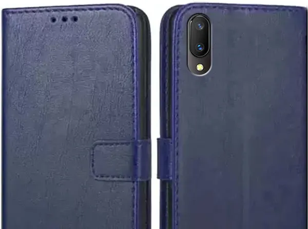 Blue_Leather_Vivo_V11_Flip_Cover