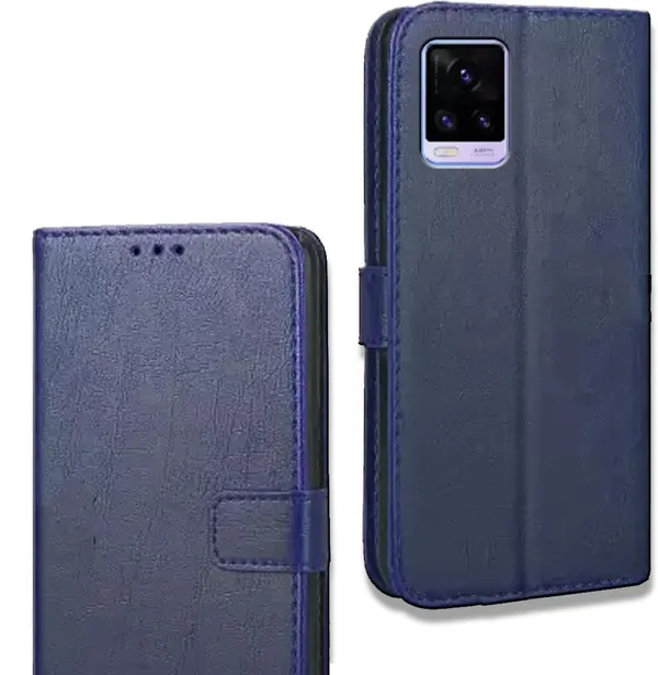 Blue_Leather_Vivo_V20_Flip_Cover