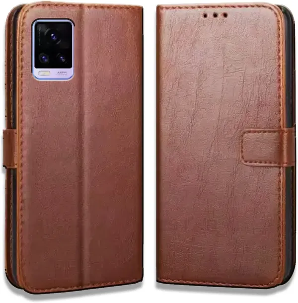 Brown_Leather_Vivo_V20_Flip_Cover