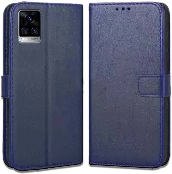 Blue_Leather_Vivo_V20_Pro_Flip_Cover