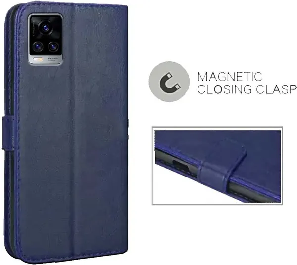 Blue_Leather_Vivo_V20_Pro_Flip_Cover