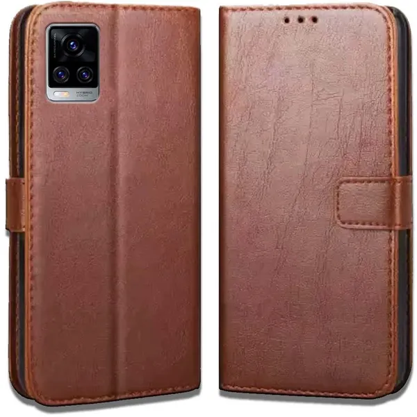 Brown_Leather_Vivo_V20_Pro_Flip_Cover