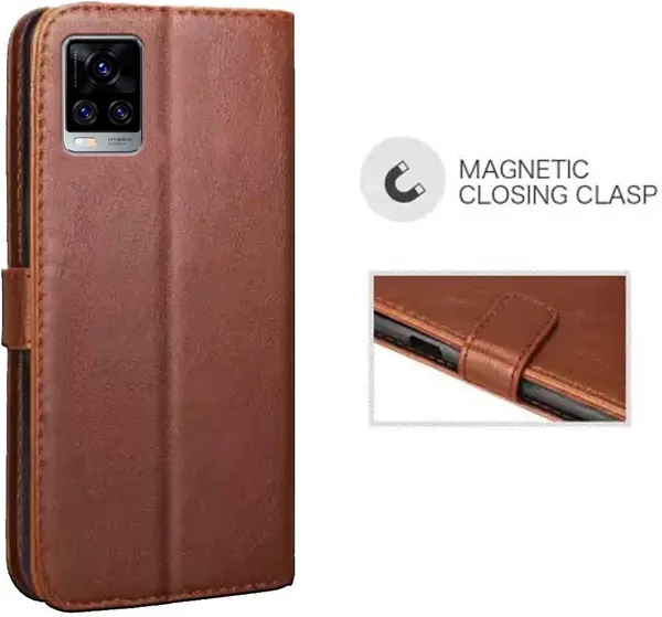 Brown_Leather_Vivo_V20_Pro_Flip_Cover