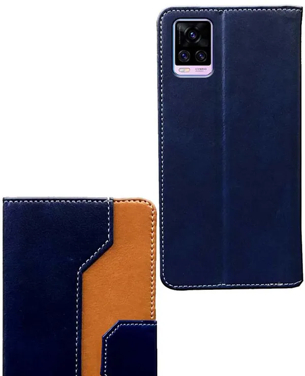 Multicolor_Artificial_Leather_Vivo_V20_Pro_Flip_Cover