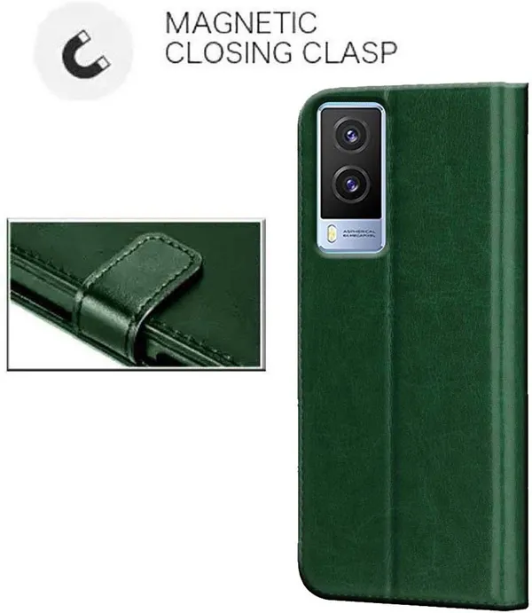Green_Artificial_Leather_Vivo_V21E_5G_Back_Cover
