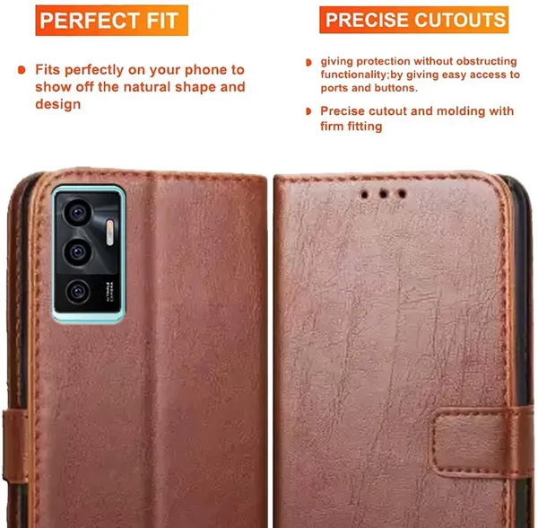 Brown_Artificial_Leather_Vivo_V23E_Back_Cover
