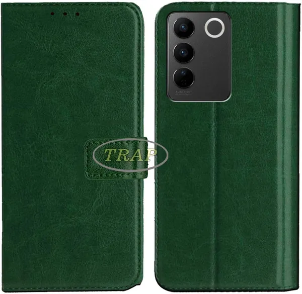 Green_Artificial_Leather_Vivo_V27_5G&Vivo_V27_Pro_5G_Back_Cover