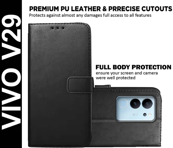Black_Artificial_Leather_Vivo_V29_Back_Cover