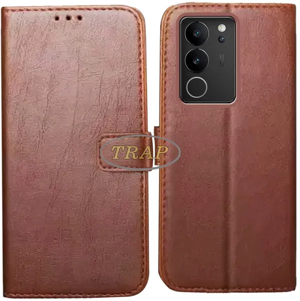 Brown_Artificial_Leather_Vivo_V29_Pro_Back_Cover