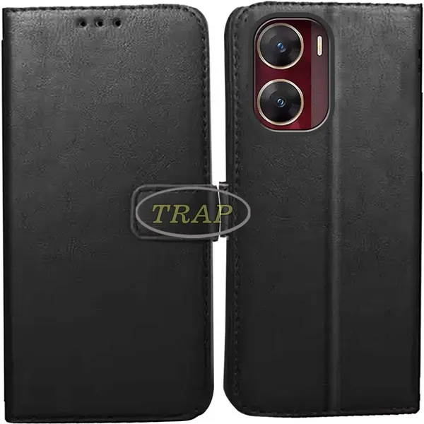 Black_Artificial_Leather_Vivo_V29E_Back_Cover