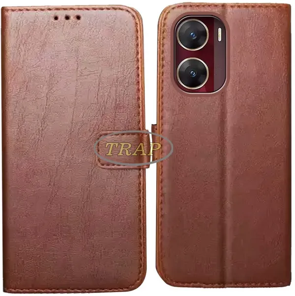 Brown_Artificial_Leather_Vivo_V29E_Back_Cover
