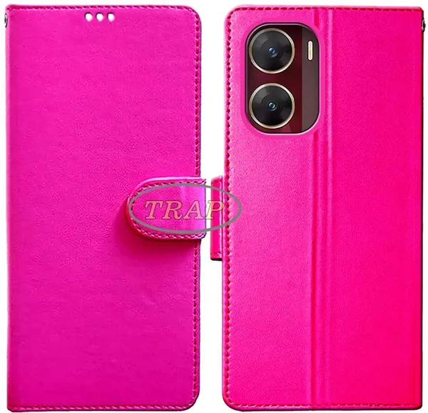 Pink_Artificial_Leather_Vivo_V29E_Back_Cover