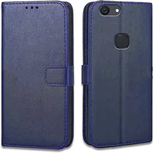Blue_Artificial_Leather_VIVO_V7_Flip_Cover