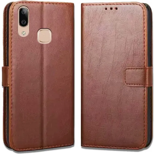 Brown_Artificial_Leather_Vivo_V9_Pro_Flip_Cover