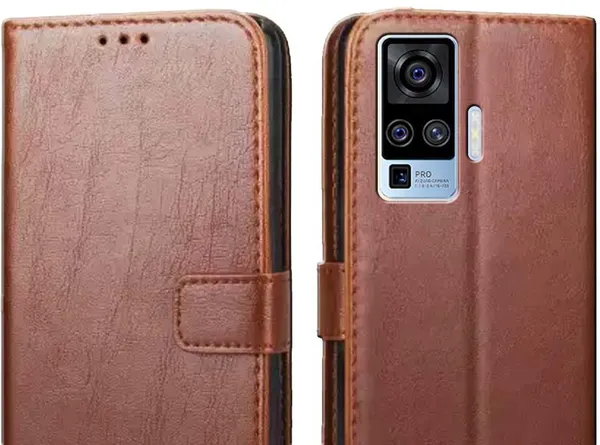 Brown_Leather_Vivo_X50_Pro_Flip_Cover