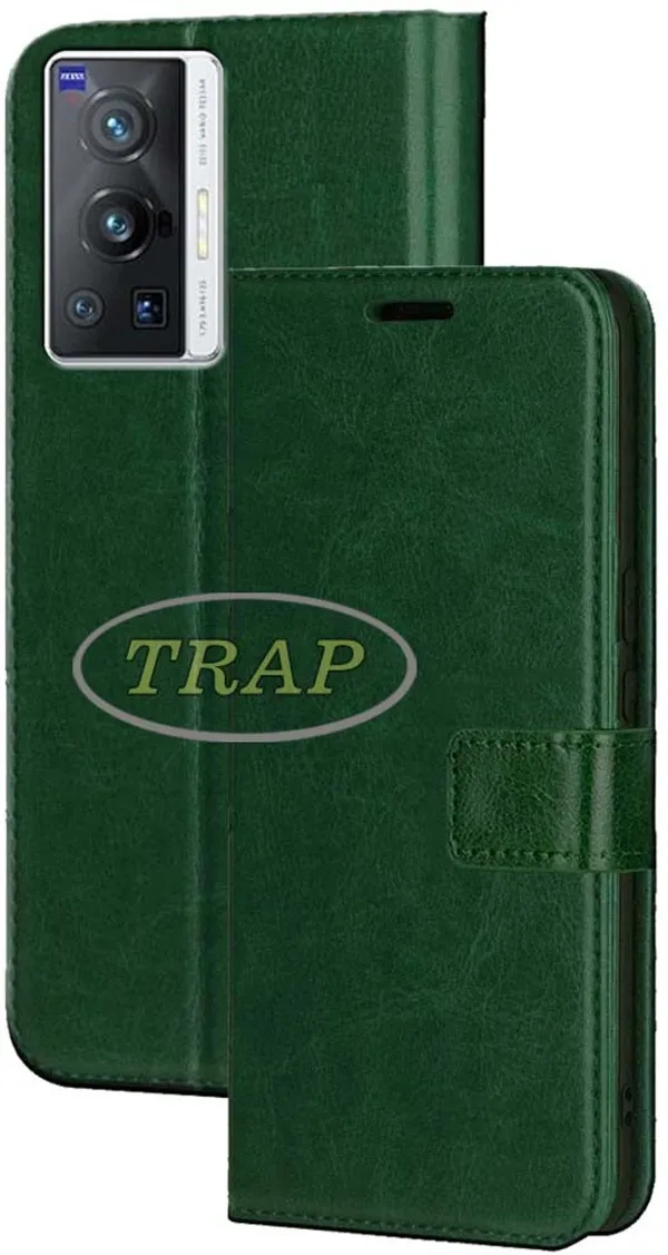 Green_Artificial_Leather_Vivo_X70_Pro_Back_Cover