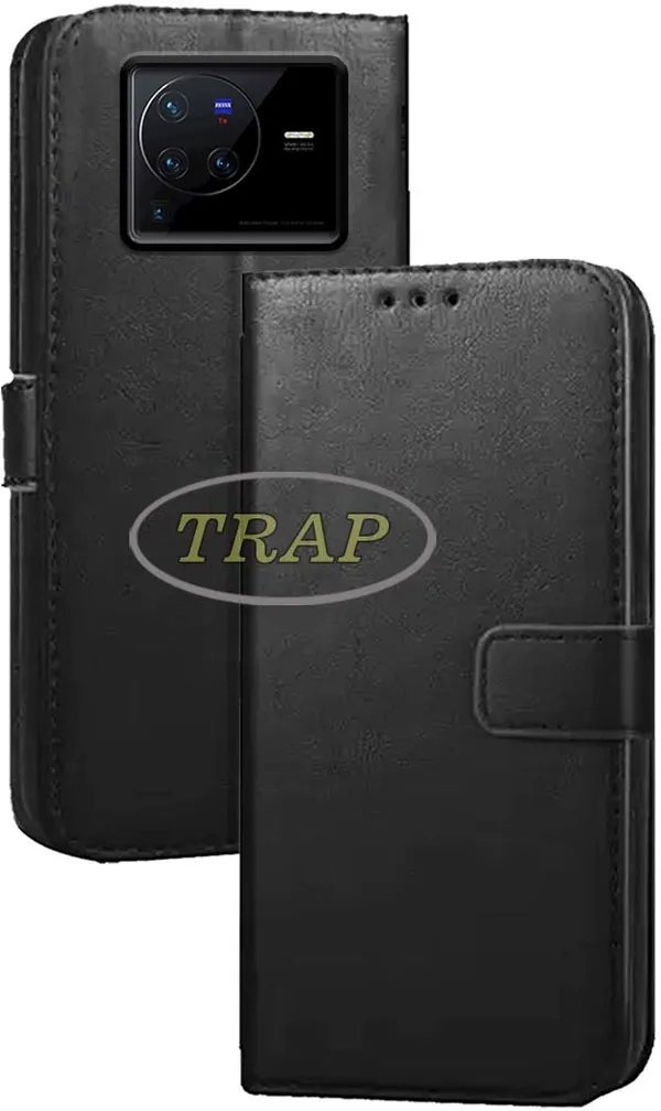 Black_Artificial_Leather_Vivo_X80_Back_Cover