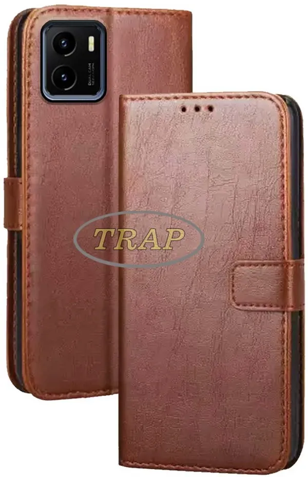 Brown_Artificial_Leather_Vivo_Y01_Back_Cover