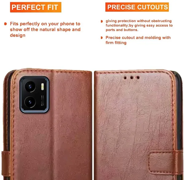Brown_Artificial_Leather_Vivo_Y01_Back_Cover