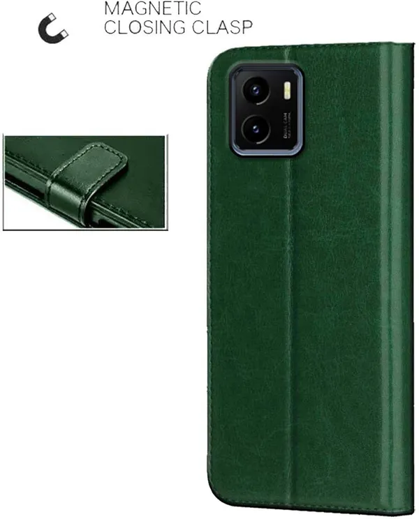 Green_Artificial_Leather_Vivo_Y01_Back_Cover