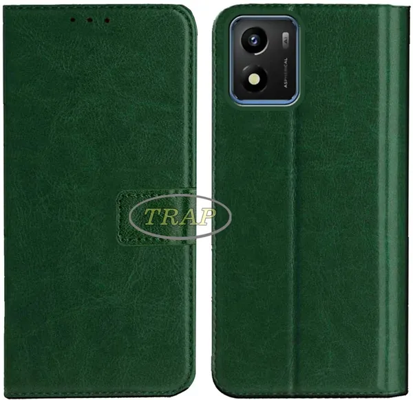 Green_Artificial_Leather_Vivo_Y01A_Back_Cover