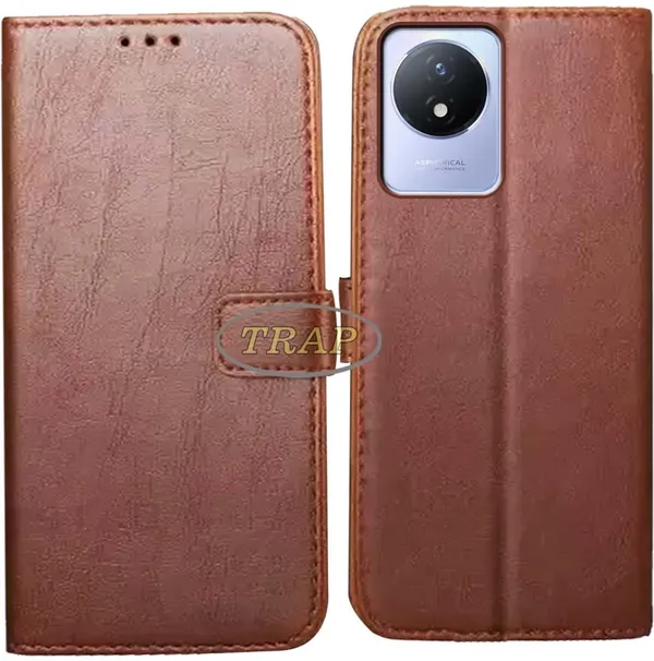 Brown_Artificial_Leather_Vivo_Y02_Back_Cover