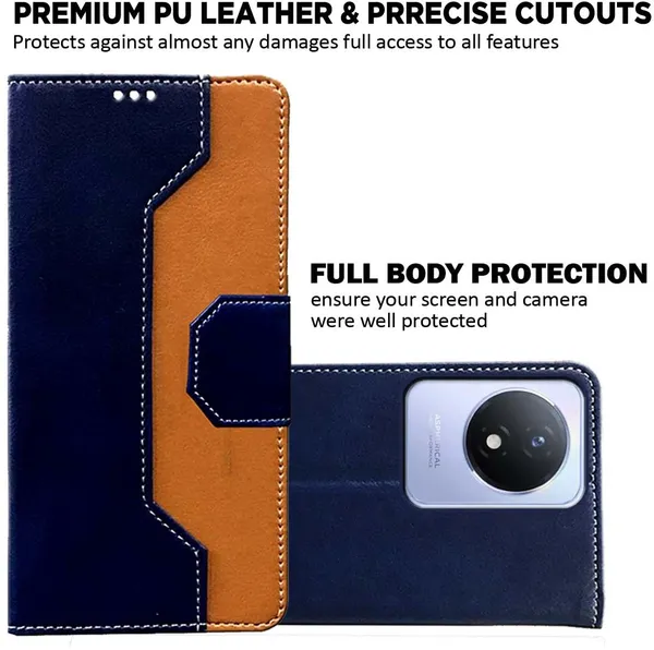 Multicolor_Artificial_Leather_Vivo_Y02_Back_Cover