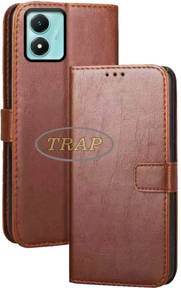 Brown_Artificial_Leather_Vivo_Y02S_Back_Cover