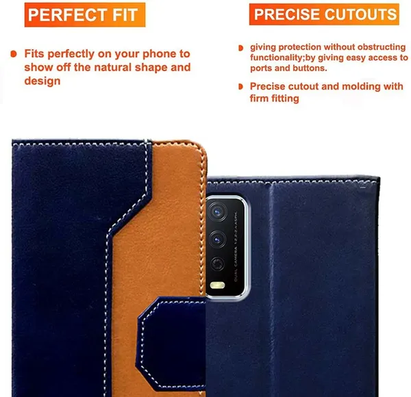 Multicolor_Artificial_Leather_Vivo_Y12S_Flip_Cover