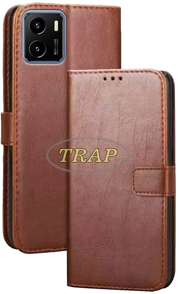 Brown_Artificial_Leather_Vivo_Y15S_Back_Cover