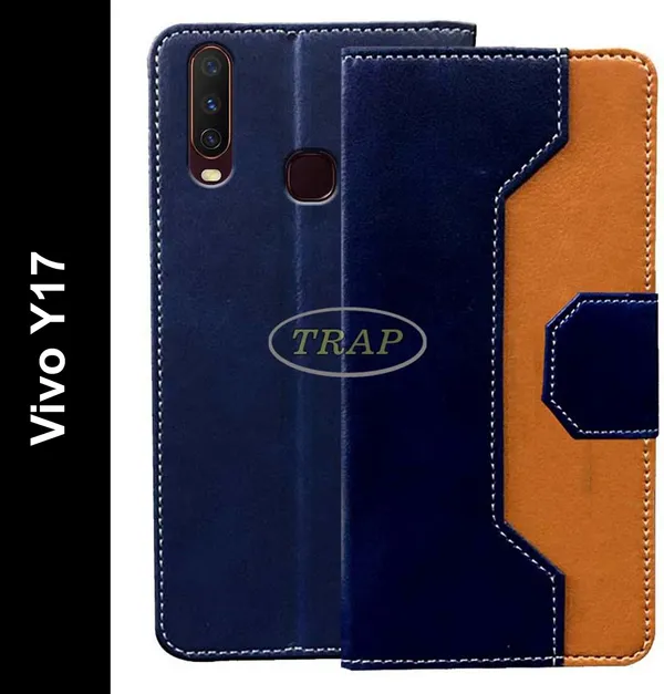 Multicolor_Artificial_Leather_Vivo_Y17_Flip_Cover