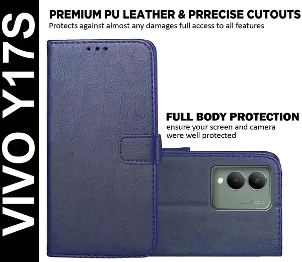 Blue_Artificial_Leather_Vivo_Y17S_Back_Cover