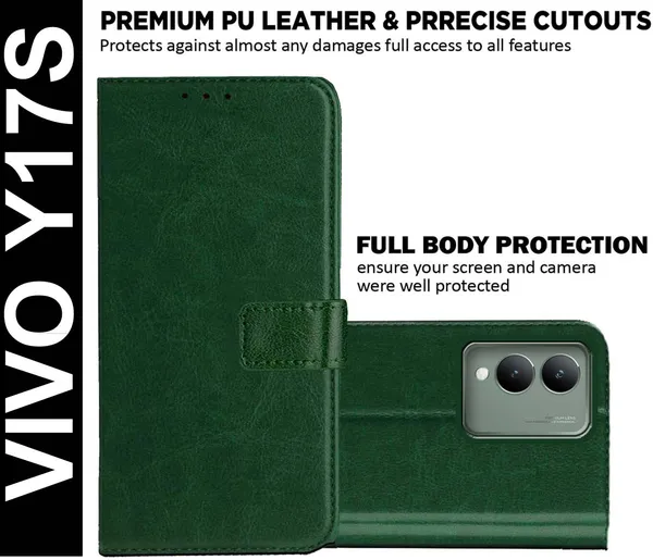 Green_Artificial_Leather_Vivo_Y17S_Back_Cover