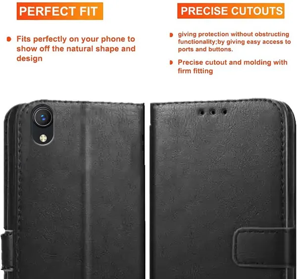 Black_Artificial_Leather_Vivo_Y1S_2021_Back_Cover