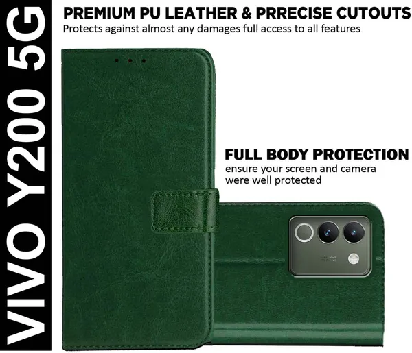Green_Artificial_Leather_Vivo_Y200_5G_Back_Cover