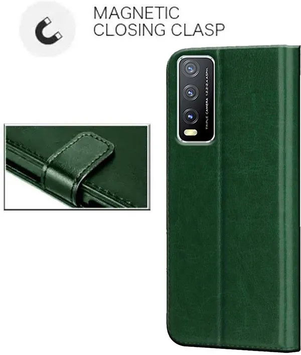 Green_Artificial_Leather_Vivo_Y20G_Back_Cover