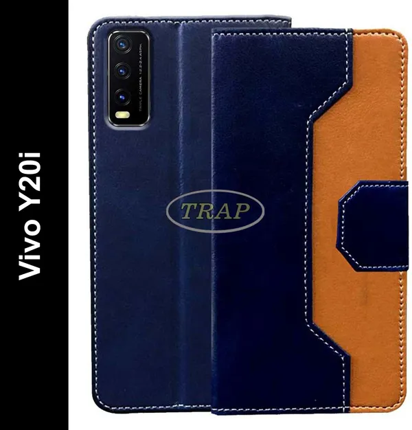 Multicolor_Artificial_Leather_Vivo_Y20i_Flip_Cover