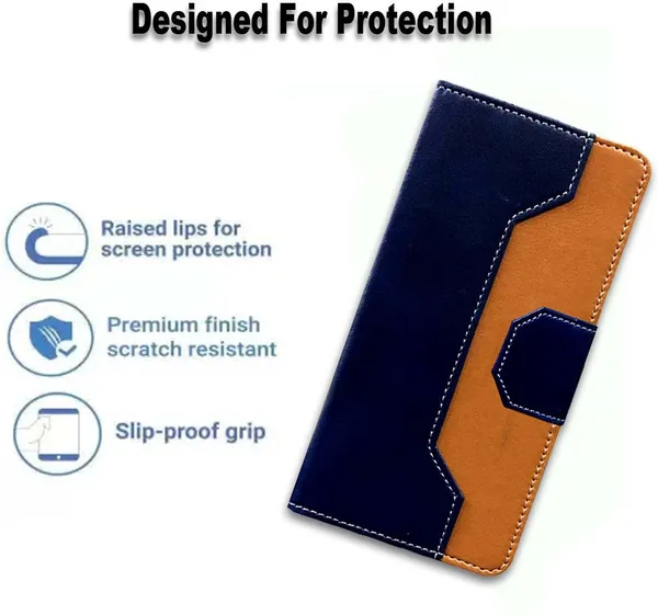 Multicolor_Artificial_Leather_Vivo_Y20i_Flip_Cover