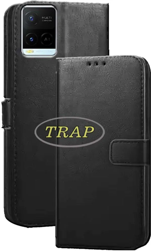 Black_Artificial_Leather_Vivo_Y21A_Back_Cover