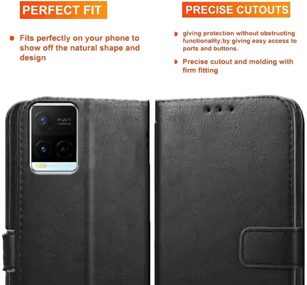 Black_Artificial_Leather_Vivo_Y21A_Back_Cover