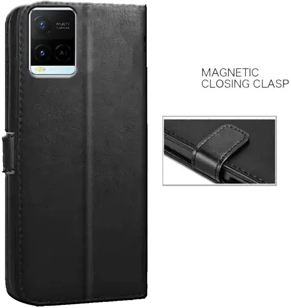 Black_Artificial_Leather_Vivo_Y21A_Back_Cover