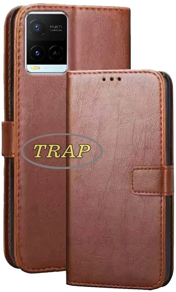 Brown_Artificial_Leather_Vivo_Y21A_Back_Cover