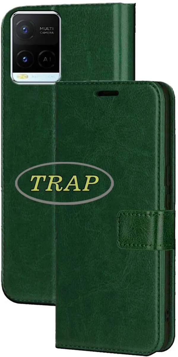 Green_Artificial_Leather_Vivo_Y21A_Back_Cover