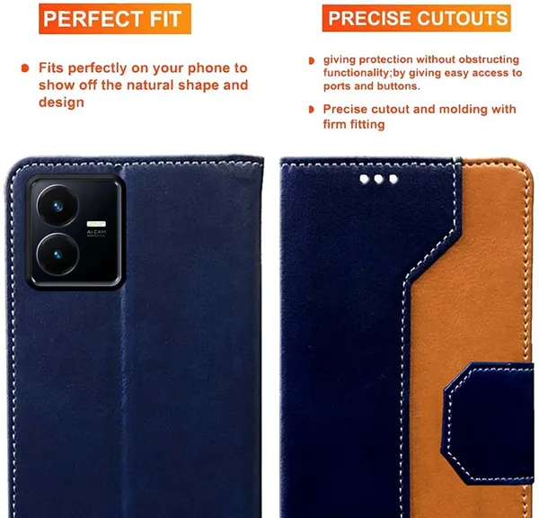 Multicolor_Artificial_Leather_Vivo_Y22_Back_Cover