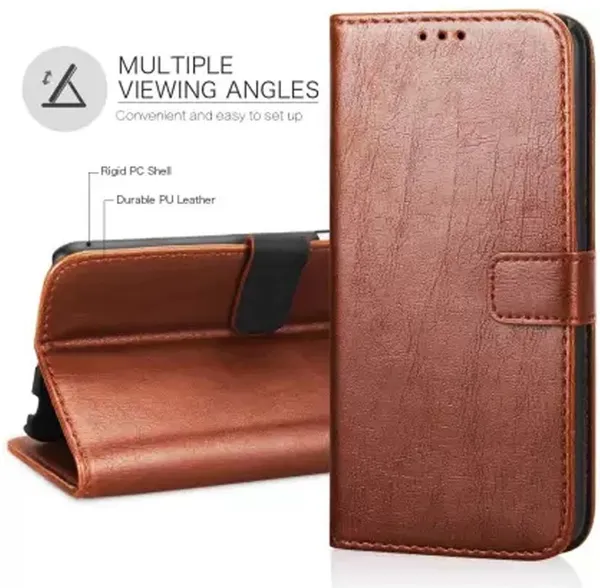 Brown_Leather_Vivo_Y30_Flip_Cover