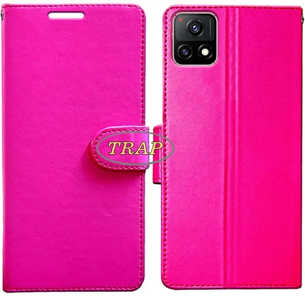 Pink_Artificial_Leather_Vivo_Y31S_Back_Cover