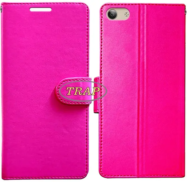 Pink_Artificial_Leather_VIVO_Y53_Back_Cover