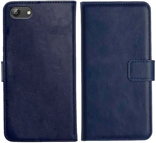Blue_Leather_VIVO_Y69_Flip_Cover