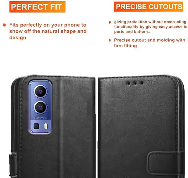 Black_Artificial_Leather_Vivo_Y72_5G_Back_Cover